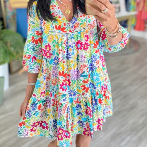 EUC Fate Floral Print Dress Size Medium - Picture 4 of 4